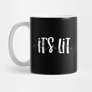 It's Lit Christmas Holiday Lights Mug